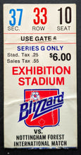 Load image into Gallery viewer, International Soccer Ticket Exhibition Stadium Toronto Blizzard vs Nottingham
