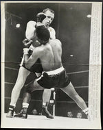1961 Vintage Boxing Press Photo Ingemar Johansson Floyd Patterson Knocked Down