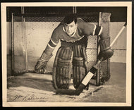 Vintage NHL Montreal Canadiens HOF Bill Durnan Quaker Oats Photo Facsimile Auto