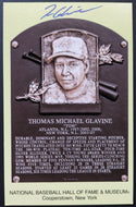 Signed Autographed Tom Glavine Hall Of Fame Postcard Baseball MLB Atlanta Braves