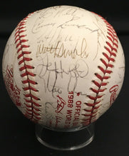 Load image into Gallery viewer, 1988 World Series Rawlings Baseball Team Signed Oakland Athletics AL Champs JSA
