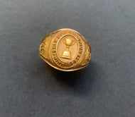 1959 Winnipeg Blue Bombers CFL Championship Grey Cup 10K Gold Ring Football VTG