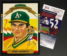 Load image into Gallery viewer, Jose Canseco Signed Autographed Donruss Diamond Kings Baseball Jumbo Card JSA
