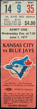 Load image into Gallery viewer, 1977 Toronto Blue Jays Inaugural Season Ticket Bill Singer Last MLB Career Start
