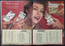 Load image into Gallery viewer, 1959 Detroit Lions vs. Green Bay Packers City Stadium NFL Football Program Vtg
