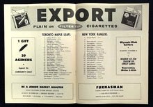 Load image into Gallery viewer, 1962 Winnipeg Arena Maple Leafs NY Rangers VTG HKY Rare Exhibition Program
