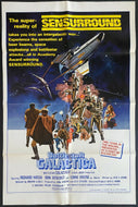 1979 Vintage Battlestar Galactica Movie Poster US Release Glen Larson Sci-Fi