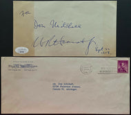 William Randolph Hearst Jr. Autographed Signed Album Page + Envelope JSA COA