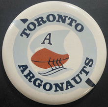 Load image into Gallery viewer, Circa 1960 Toronto Argonaut Pinback Vintage CFL Football
