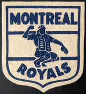 1950s Montreal Royals International League Professional Baseball Felt Patch