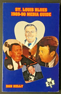 1989-90 St. Louis Blues NHL Hockey Media Guide Photo Book Vintage Brett Hull