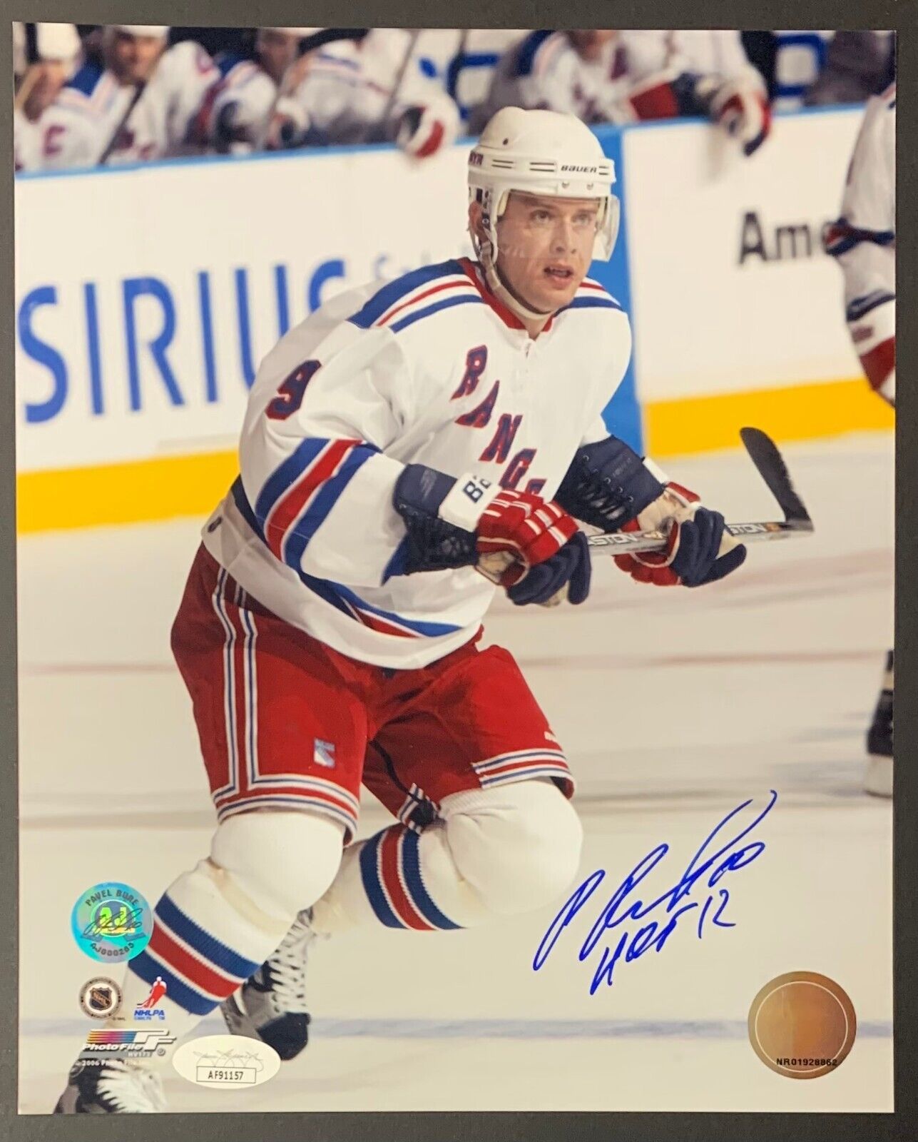 Pavel Bure Autographed New York Rangers NHL Hockey Photo Signed