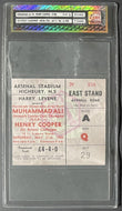 1966 Muhammad Ali vs Henry Cooper Boxing Ticket Heavyweight Championship Vintage