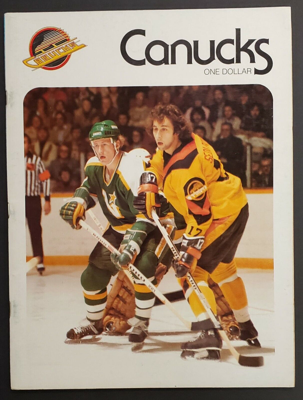 1979 Pacific Coliseum Hockey Program Vancouver Canucks vs Minnesota North Stars