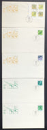 1988 Calgary Winter Olympics First Day Covers x5 XV Olympic Winter Games Vintage