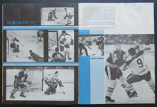Load image into Gallery viewer, 1970-1971 NHL Toronto Maple Leafs Yearbook Signed By Jack Bennet &amp; Red Sullivan
