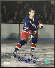Load image into Gallery viewer, Rod Gilbert Autographed New York Rangers NHL Hockey Photo Signed HOF 82 JSA
