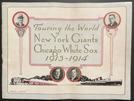 1913-14 New York Giants/Chicago White Sox World Tour Program Vintage Baseball