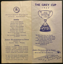 Load image into Gallery viewer, 1952 CFL Football 40th Grey Cup Promotional Brochure Argonauts Edmonton Eskimos
