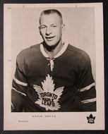 1960 Vintage NHL Toronto Maple Leafs Eddie Shack Team Issued Hockey Photo