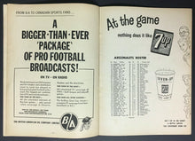 Load image into Gallery viewer, 1961 CFL Football Program CNE Stadium Toronto Argos vs Hamilton Tiger Cats

