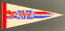 Load image into Gallery viewer, 1994 Super Bowl XVIII Vintage Shell Gasoline Promo Mini Pennant 14&quot; NFL Football
