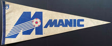 Load image into Gallery viewer, 1981-83 Montreal Manic Full Size Vintage NASL Soccer Team Pennant Defunct Rare
