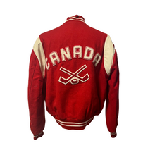 Load image into Gallery viewer, 1990 Team Issued Canada IIHF Hockey World Championships Roots Jacket Size XL
