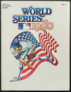 1980 MLB Baseball World Series Program Philadelphia Phillies Kansas City Royals