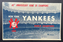 Load image into Gallery viewer, 1963 Yankee Stadium MLB Baseball Season Opening Program Yankees vs Baltimore
