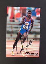 Load image into Gallery viewer, Carl Lewis Autograph Fan Club Promo Great Olympic Champion Signed Card
