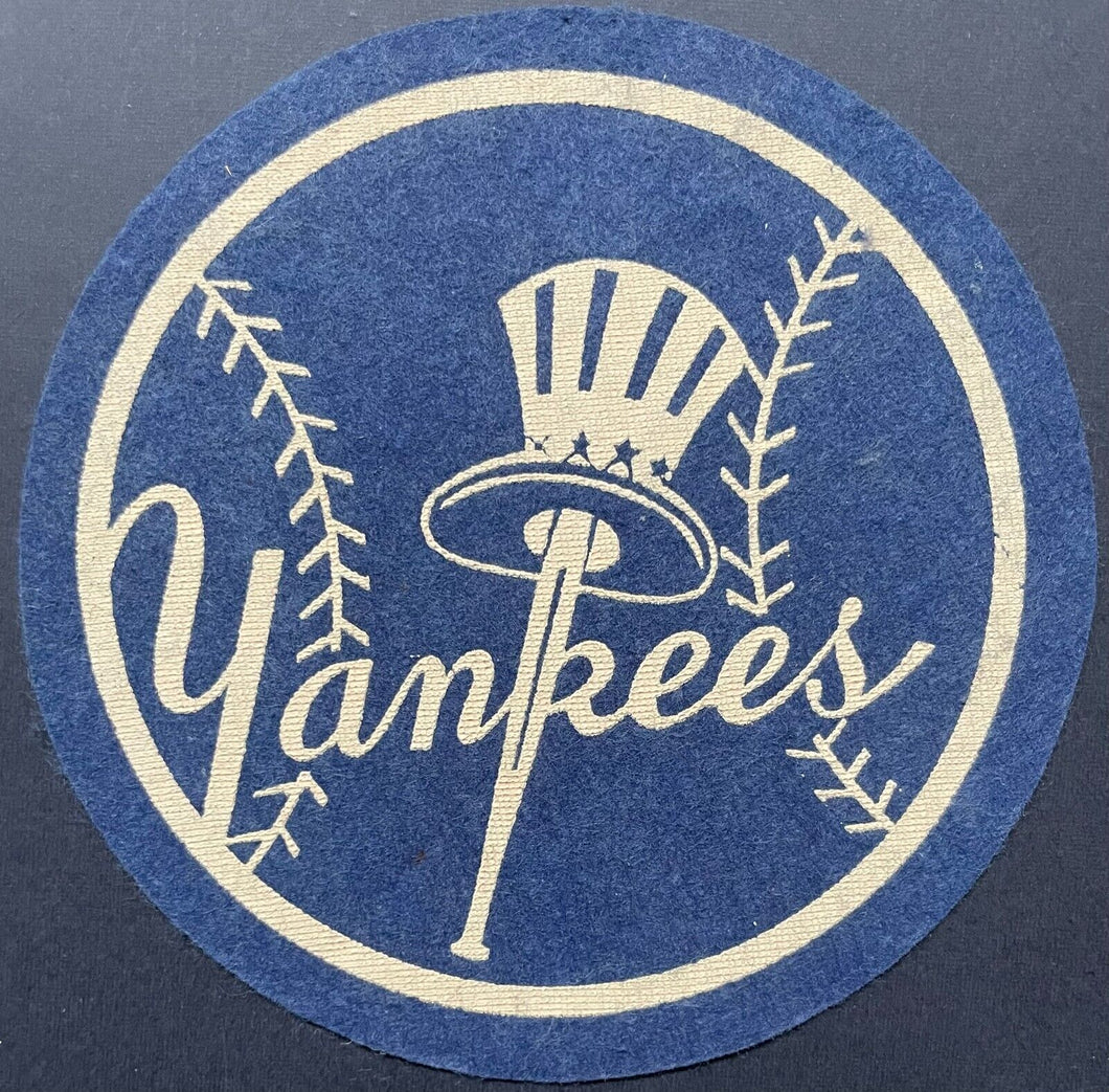 Rare Circa 1940s New York Yankees Logo Patch Crest Baseball MLB Vintage