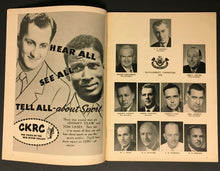 Load image into Gallery viewer, 1956 CFL Football Program Winnipeg Blue Bombers vs British Columbia Lions VTG
