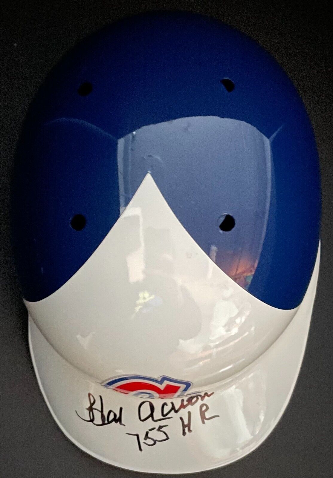 atlanta braves motorcycle helmet Hank Aaron Signed MLB Baseball Atlanta Braves Batting Helmet Fanatics –  Glory Days Collectibles