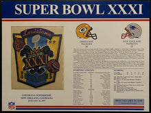 Load image into Gallery viewer, 1997 NFL Football Super Bowl XXXI Patch Green Bay Packers New England Patriots
