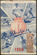 1951 Mickey Mantle New York Yankees 1st Game Post Signing Program + Ticket MLB