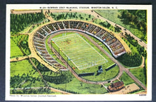 Load image into Gallery viewer, 1940's  University of North Carolina Stadium l Football Postcard Vintage
