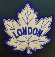 Vintage Rare London Nationals Jersey Patch Old Crest Canadian Junior Ice Hockey