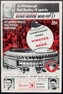 1970 NLCS Games 1 & 2 Cincinnati Reds Pittsburgh Pirates Program MLB Baseball