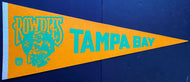 1970's Tampa Bay Rowdies NASL Soccer Team Full Size Pennant Vintage 30