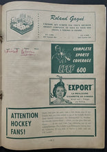 Load image into Gallery viewer, 1956 Montreal Forum 10th Annual NHL All Star Game Hockey Program Vintage
