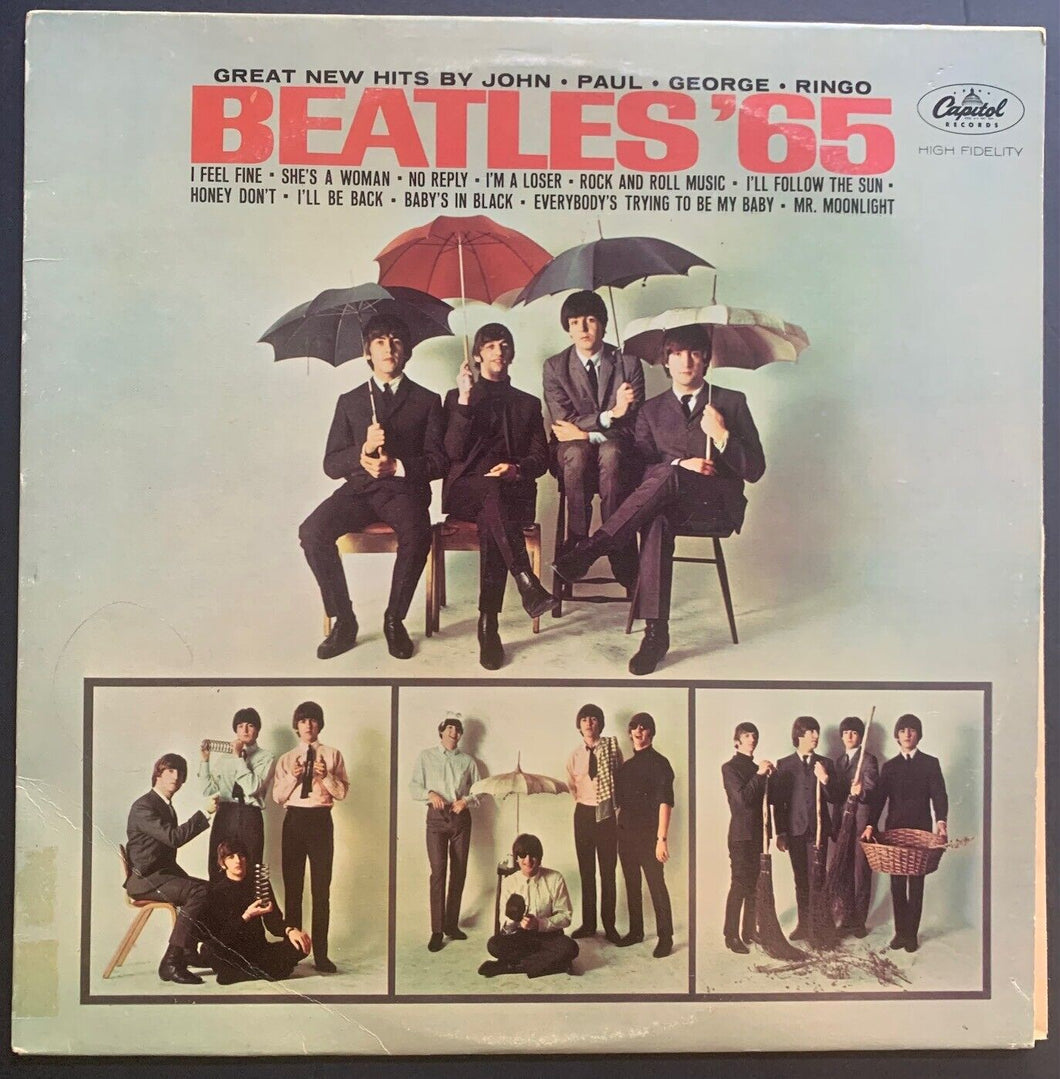 Beatles '65 LP Record Album Capitol Records Canada Vintage Music English Rock