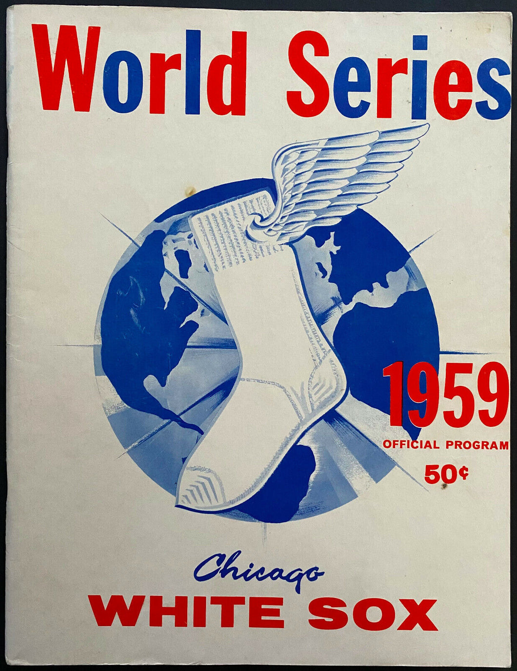 1959 World Series Program Comiskey Park Game 1,2 + 6 Dodgers vs White Sox