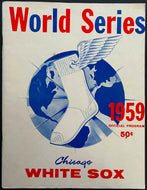 1959 World Series Program Comiskey Park Game 1,2 + 6 Dodgers vs White Sox