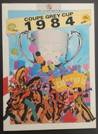 1984 Grey Cup Program Winnipeg Blue Bombers vs Hamilton Tiger Cats CFL Vintage