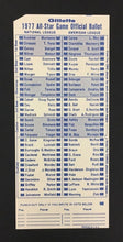 Load image into Gallery viewer, 1977 MLB All Star Game Ballot Vintage Baseball Gillette Company Vote
