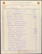 1991 Canada Cup Team Sweden Original Lineup Card Signed Sweden's Coach Lundmark