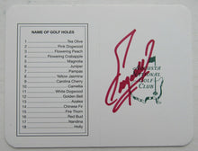 Load image into Gallery viewer, 1998 Masters Champion Fuzzy Zoeller Autographed Augusta National Club Scorecard
