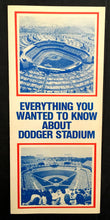 Load image into Gallery viewer, 1980 Los Angeles Dodgers Fold Out Promotional Flyer MLB Baseball Dodger Stadium

