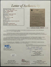Load image into Gallery viewer, 1898 Vintage Signed Framed Letter Canadian Prime Minister Sir Charles Tupper JSA
